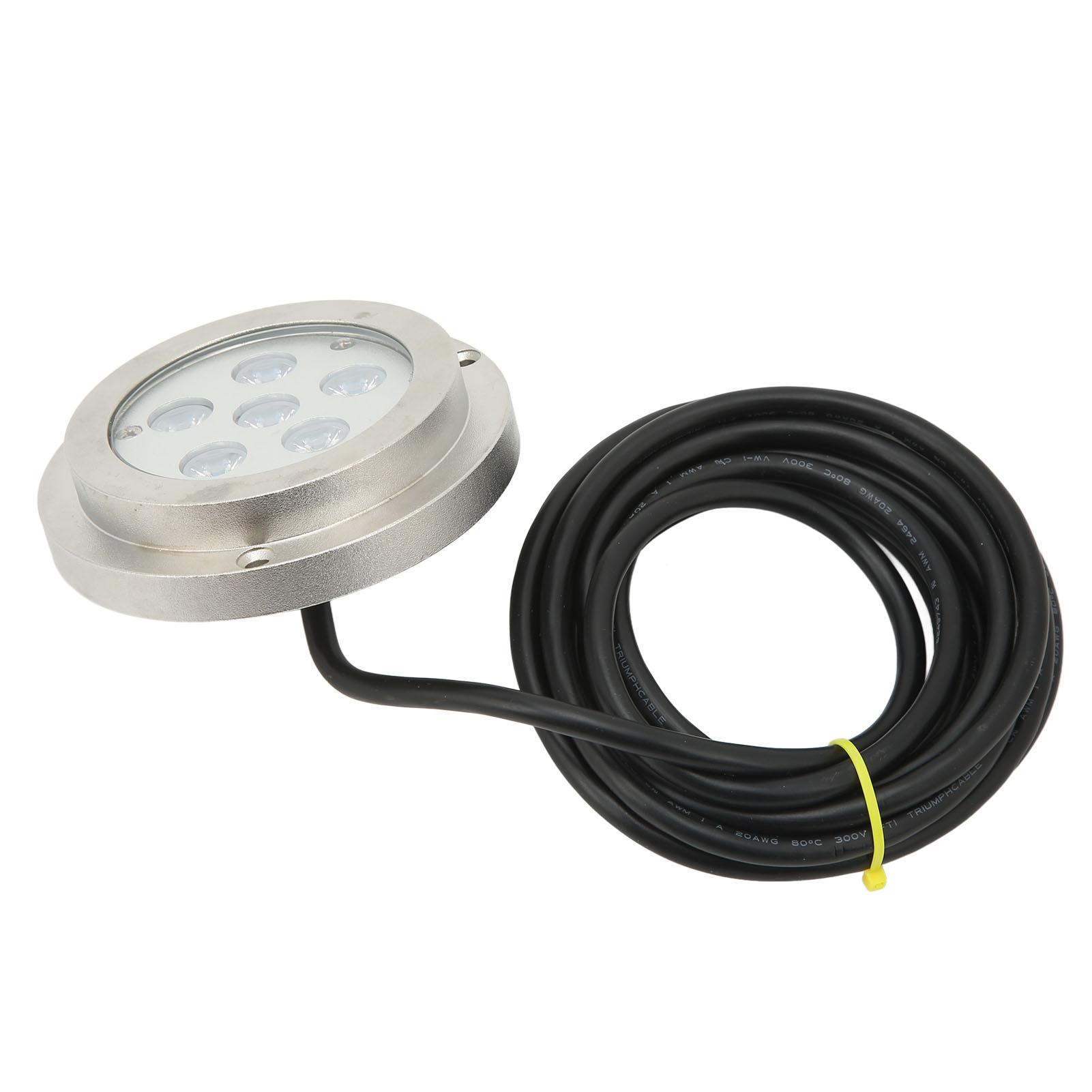 

3.8in Boat Underwater Light 316 Stainless Steel IP68 Waterproof Strong Sealing for Ships Yachts Motorboats