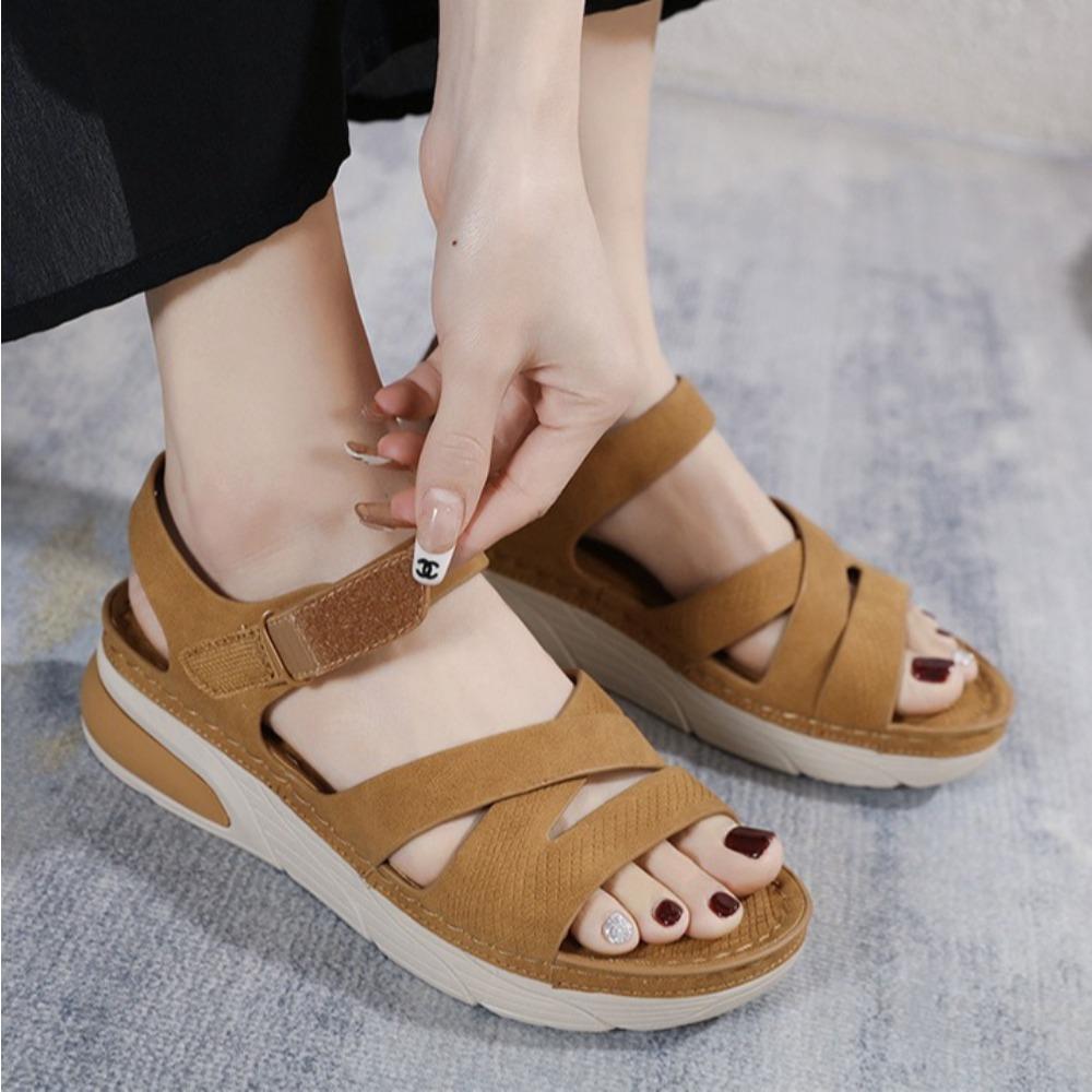 Sports Sandals for Women's 2026  New Lightweight Casual Sandals Comfortable Thick Soled Stitched Oversized Womens Shoes