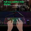 Y-FRUITFUL K401 Wired Keyboard 61-Key RGB Backlit Computer Office Gaming Keyboard