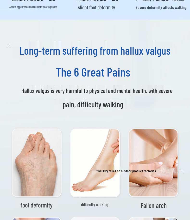 Adjustable Hallux Valgus Corrector for Foot Comfort and Alignment