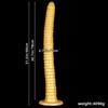 80*7cm zlatý silikonový extra dlouhý masturbátor anální kolík fisting realistický řemínek na penis na penisu BDSM