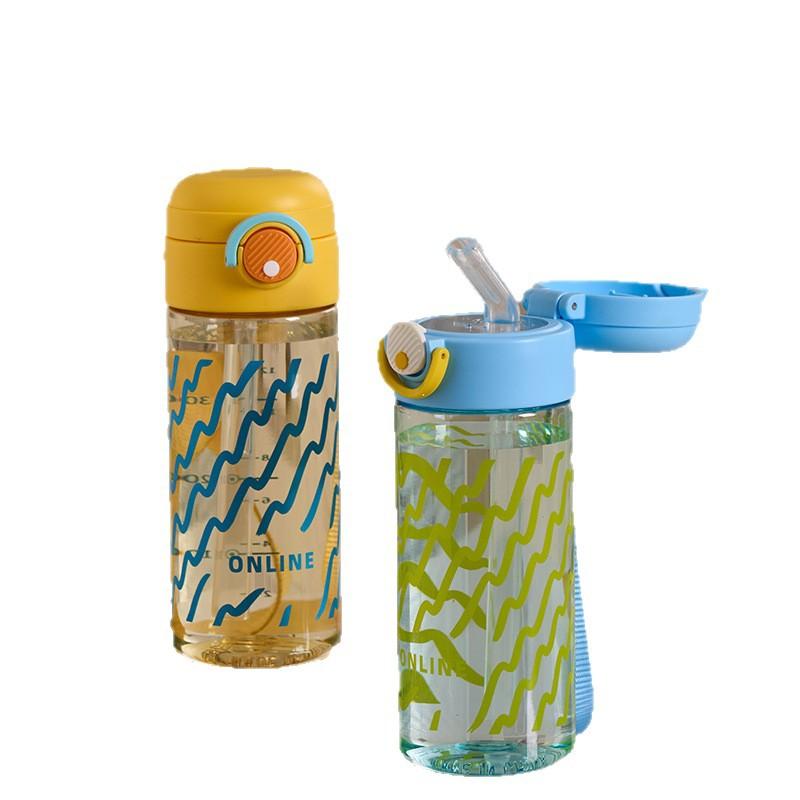 Water bottle1011 summer plastic straw cup explosion high value high temperature resistant dopamine water cup men and women simple direct drinking