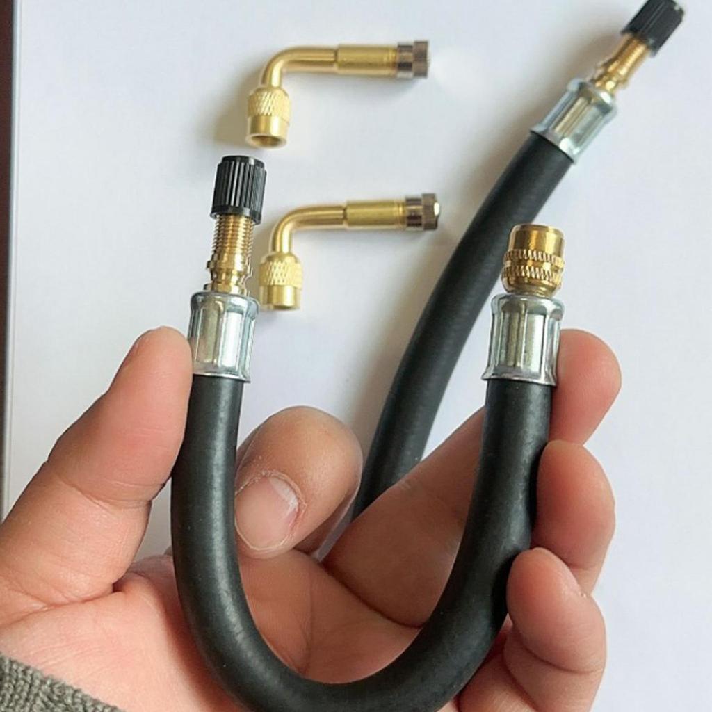 Tire Valve Extender Flexible Leak-Proof Connector Car Tire Inflation Extension Hose Extender for Bike Scooter Motorcycle Auto
