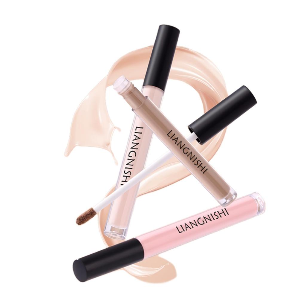 LIANGNISHI Highlight Shadow 3 Colors Available 12mm Naturally Slimming Bags Face No Soap Wash Required Shadow & Liquid, [Includes Ultra-Short Brush],