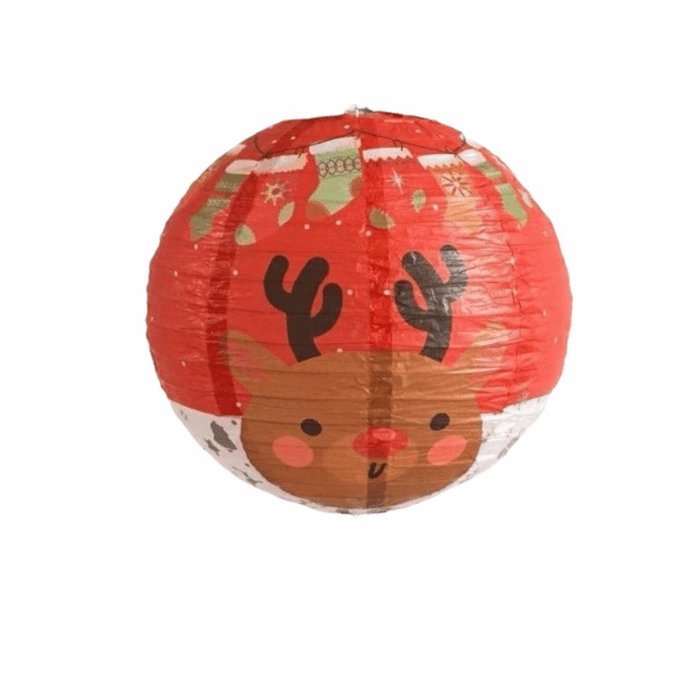 Xmas Decoration Christmas Paper Lantern DIY Festival Lanterns Folding Lantern Ball Party Supplies