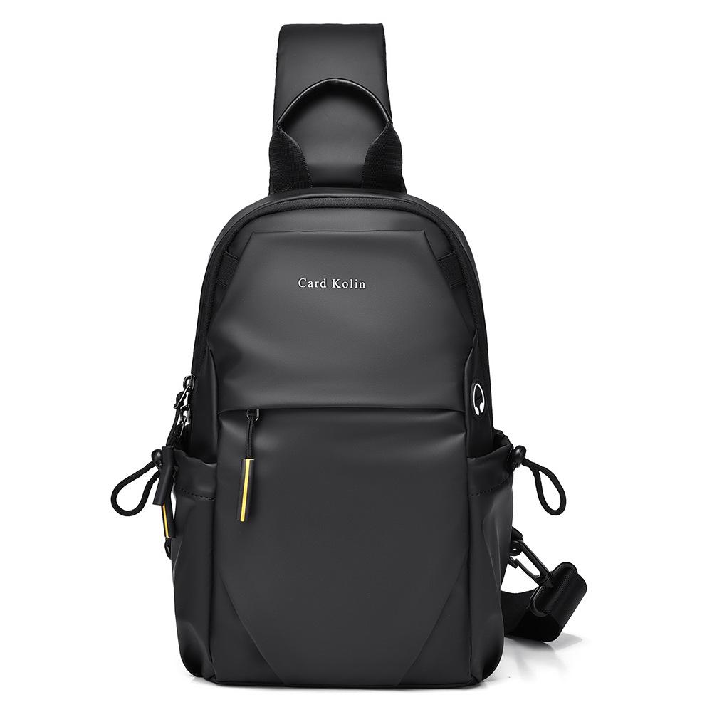 Men Large Capacity Chest Bag, Casual Multifunctional Crossbody Shoulder Bag for Commute