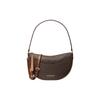 MK Dover Logo Canvas Crossbody Bag Medium Women Bags Brown 35R3G4DL8B-BROWN
