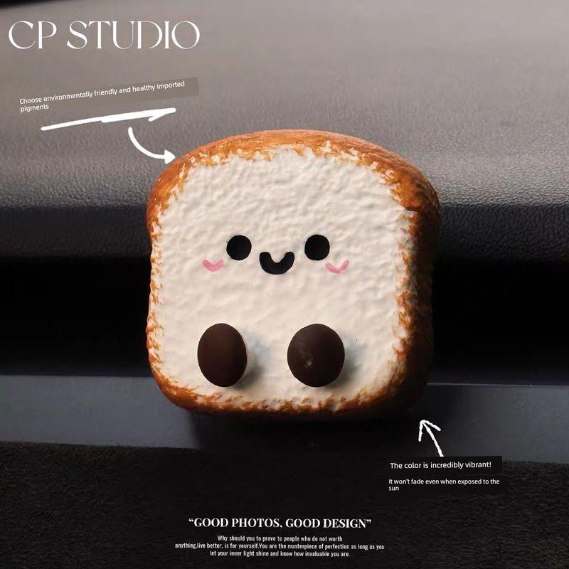 

Jc Toast Scent Diffuser Stone Cute and Adorable Bread Slice Car Air Vent Aromatherapy High-End Air Conditioner Fragrance Decoration Long-Lasting Sage with sea salt Floral tone