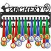 Schwarzer Metall Sportmedaillen Wandhalter mit Haken