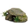 Grotte de cachette pour reptiles à texture vive Plateforme de repos artificielle pour tortues Pour grenouilles