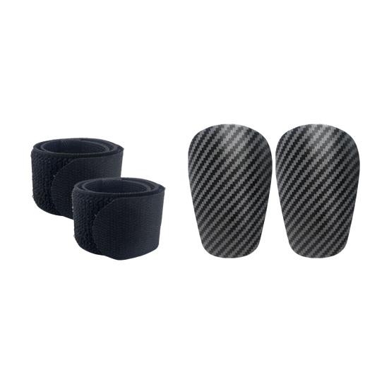 

1 пара мини-футбольных щитков с ремешком, легкие гибкие щитки для голени, спортивный инвентарь для футбольных тренировок и соревнований XS чёрный