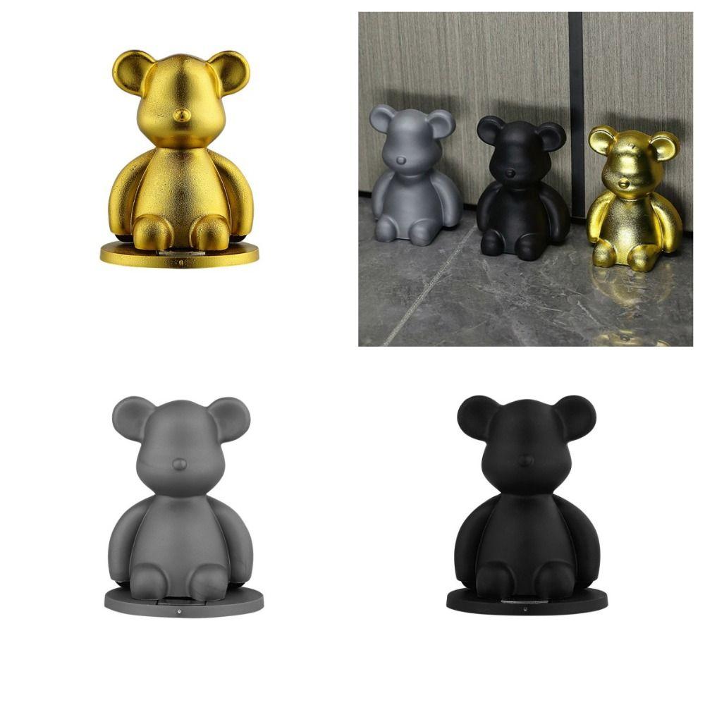 Magnetic Door Suction Punch-free Door Stop Creative Bear Door Stopper Floor