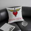 B-Bon Jovis Band Cushion Cover Pillowcase Ultra Soft Skin Friendly Fabric Cloud Like Comfort & Concealed Zipper