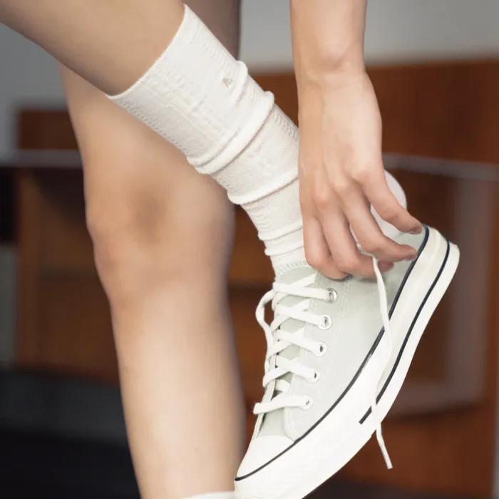 [hiig] No.518 Ivory Soft Cable Socks