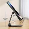 1Pc Adjustable Aluminum Alloy Mobile Phone Holder - Stylish Black Desktop and Bedside Holder