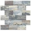 30x30cm Light Brown Slate PVC Self-Adhesive Wall Tile Sticker for Kitchen/Bathroom