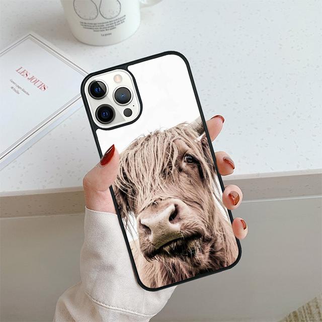 

Highland Cows Phone Case For iPhone 17 Air 14 15 16 13 12 Cover For Apple 14 15 16 Pro Max 6S Plus Coque iPhone 16pro max