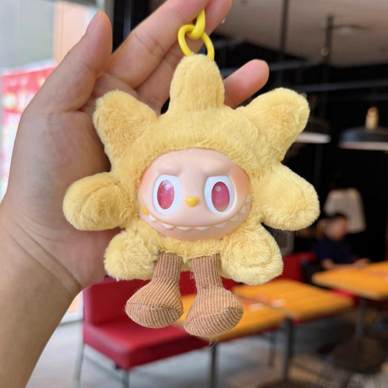 Cuter Pvc Labubu Plush Pendant With Cartoon Character Design For Backpack Decoration