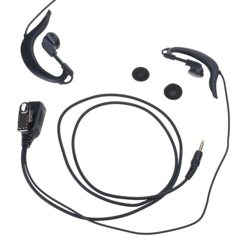 3.5mm PTT Ear Hook Earphone for Smartphones for Cellphone Push-To-Talk Headsets