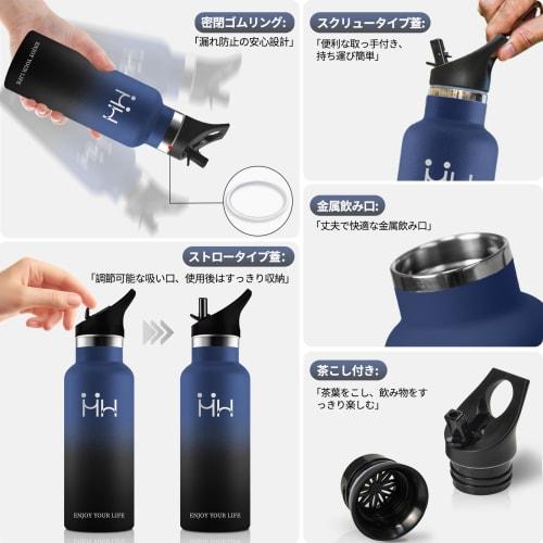 500ml Stainless Steel Water Bottle for Kids and Girls, Seamless Design, Easy To Clean, Bicycle-Friendly, Thermos, Coffee, Carbonated Drinks, Stylish,