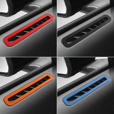 For Ford Mustang GT 2015-2025 Made of Alcantara Car Interior Door Side Air Vent Outlet Panel Trim Stickers Tuning Accessories