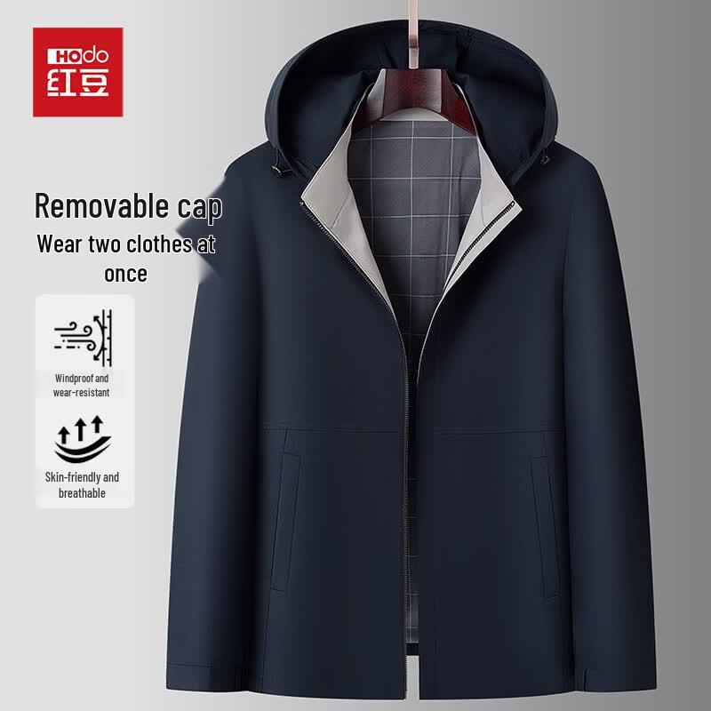 Hongdou Men's Hooded Casual Jacket