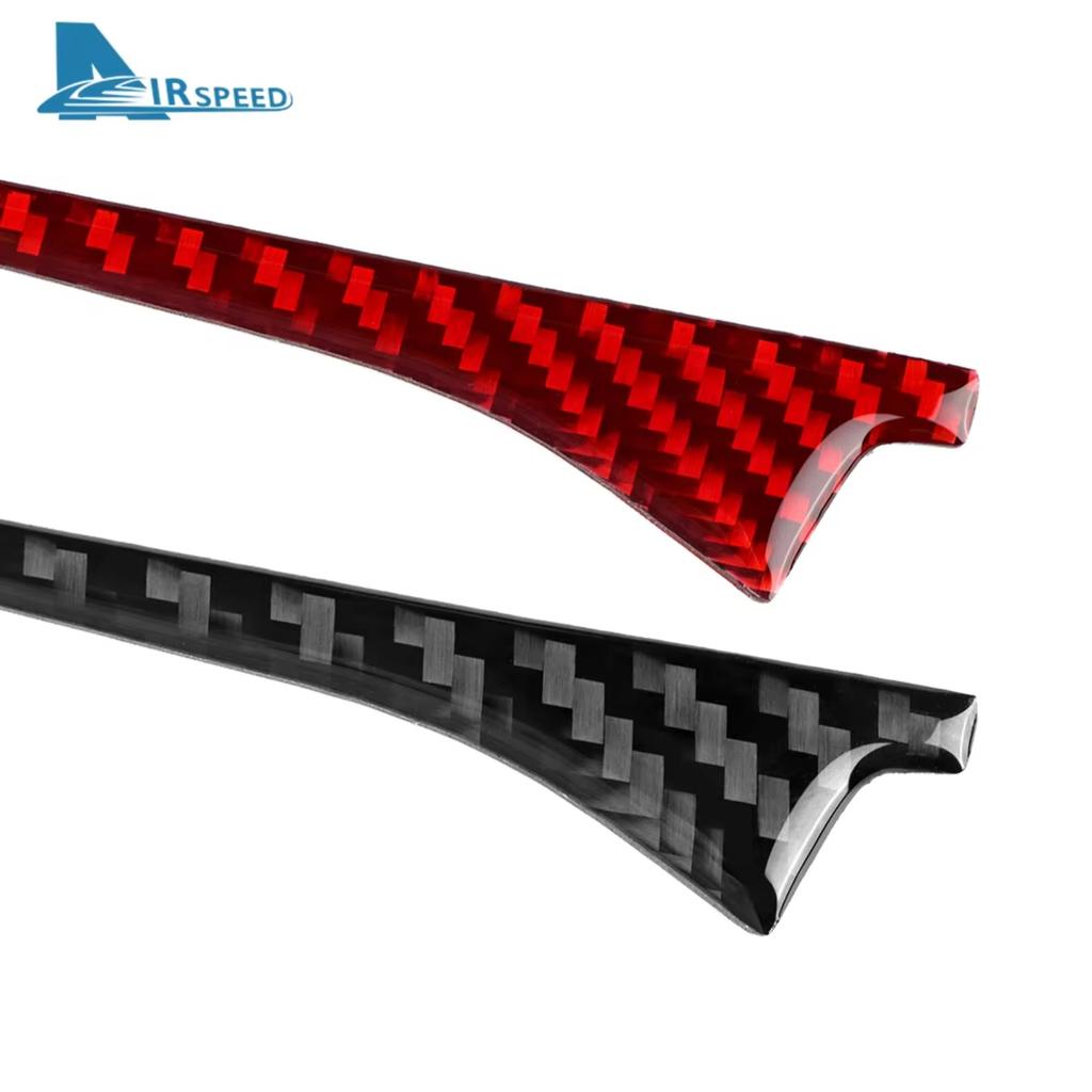 For Honda Accord 2013 2014 2015 2016 2017 Real Soft Carbon Fiber LHD Car Dashboard Strip Interior Trim Accessories