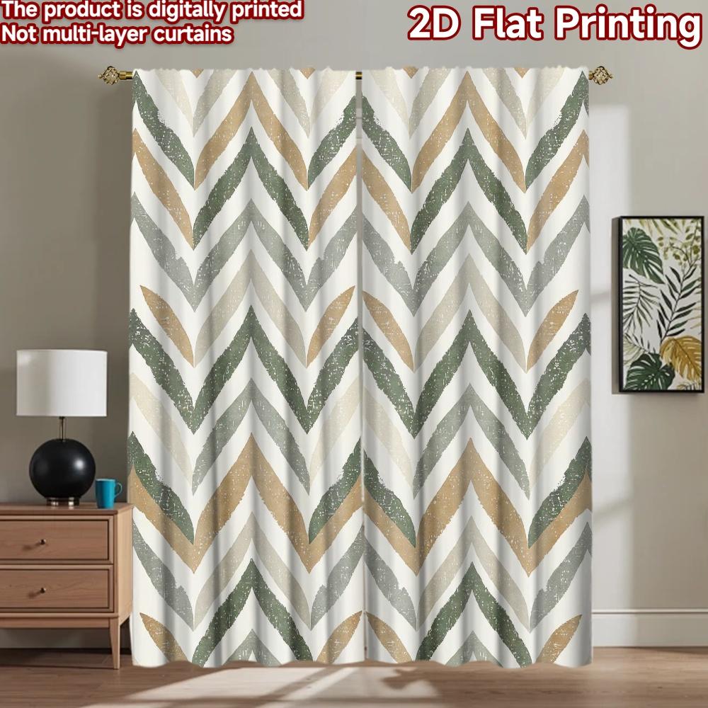 2D flat Photography Backdrop Photography Banner Chevron Zigzag Lines 100% Polyester Vibrant Reunion Perfect for Suitable for