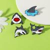 Funny Fierce Shark Design Enamel Brooches Cute Marine Animal Metal Pins For Bag Backpack Dress Badge
