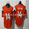 Camiseta Bordada Personalizada NFL Denver Broncos para Hombre - 10 7 15 14 15 Uniforme de Fútbol Estilo Oficial
