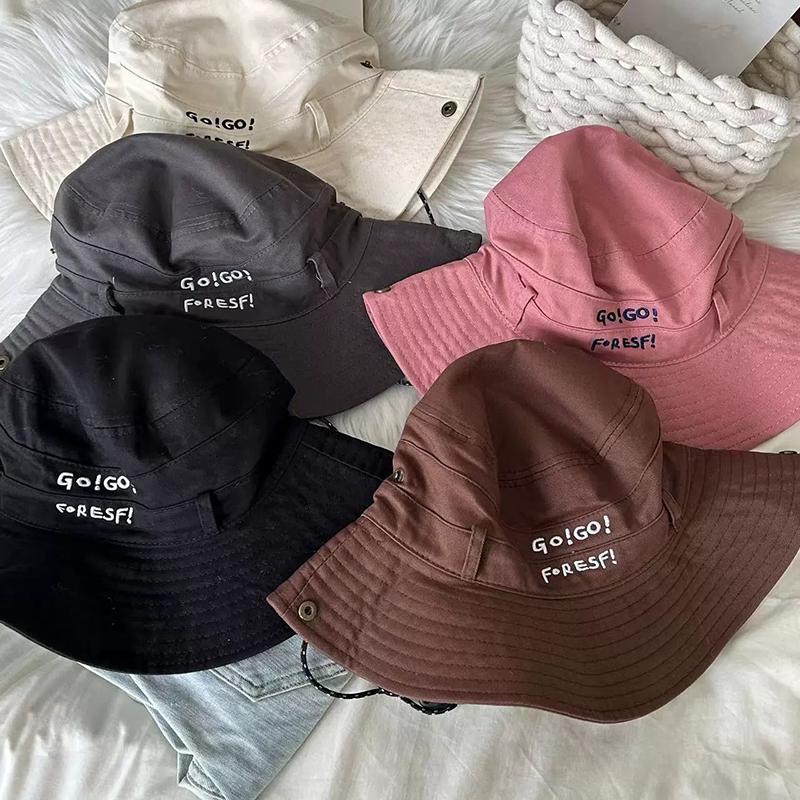 Large Brim Fisherman Hat Camping Hiking Mountaineering Cap Unisex Outdoor Fishing Hat Sun Hat Foldable UV Protection Bucket Cap