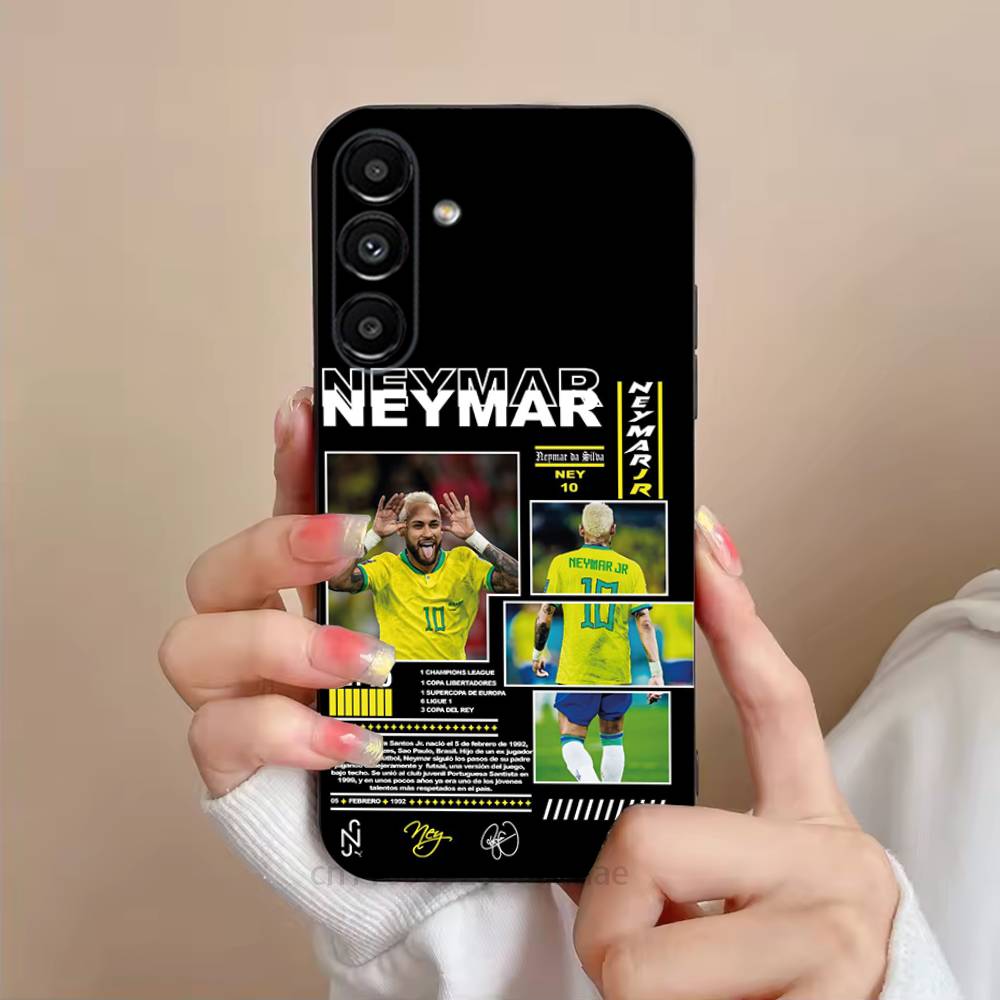 

Чехол для телефона For N-Neymar Football 10 Для Samsung S25,24,23,22,21,S20,Ultra,Plus,FE Черный Мягкий Чехол SamsungS23plus5G