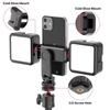 ST-06S Vertical Shooting Phone Mount Holder DSLR Camera Monitor Mount Tripod Mount Clamp for Smartphone Vlog Shooting