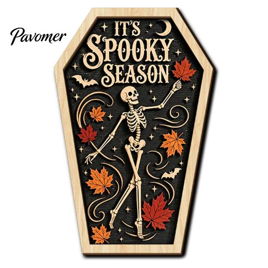 Verweerd Houten Wanddecoratie Vintage Halloween Houten Decoratie, Kistvormige Tafelblad Ornamenten, Vrijstaande & Seizoensgebonden Feestdecoraties Hangend Ornament
