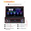 7 Inch Car Radio 1 Din MP5 Player Multimedia GPS CarPlay Android Auto Mirror Link Universal Autoradio For VW Hyundai Kia Toyota