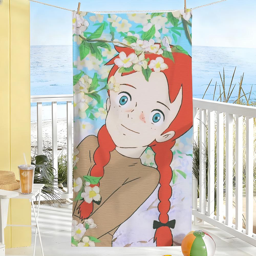 A-Anne of Green Gables Girl Towel Soft Pool Gift For Travel Gym Shower Camping Quick Dry Sports Large Beach Towels