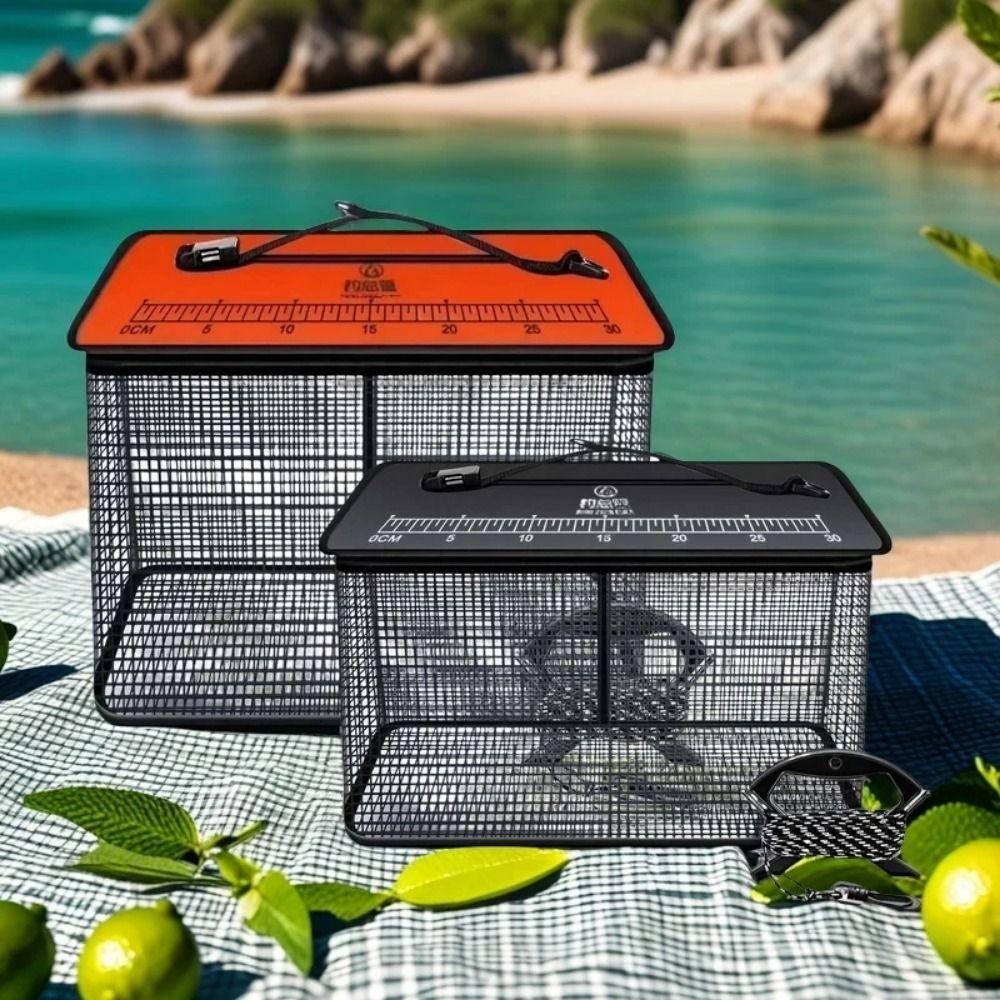Fish Net Bag Floating Fish Basket Quick-drying Foldable Fishing Net  Fishing Bait