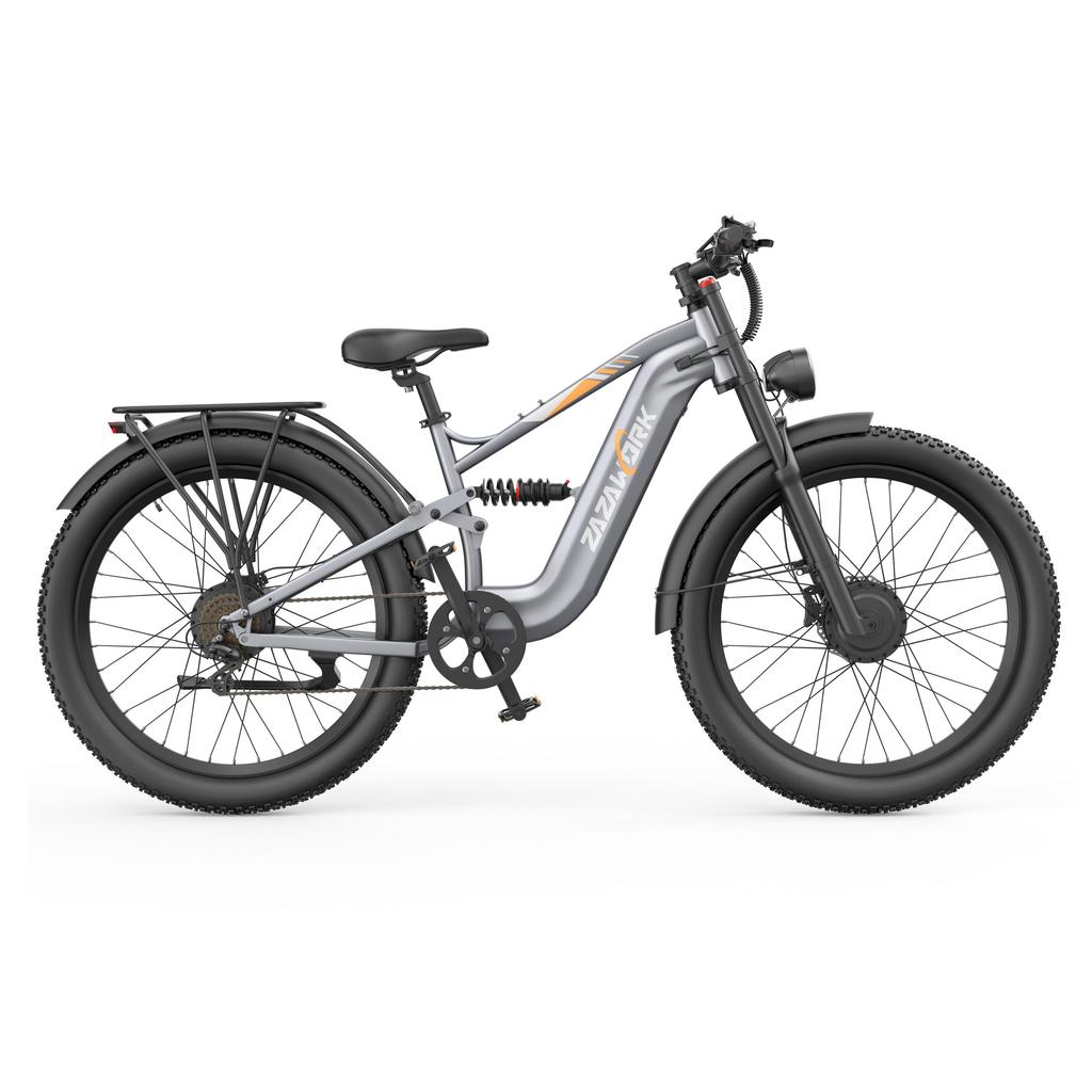 ZAZAWORK CF500 PRO High-end Elektrische Fiets 1000W*2 Dubbele Motor 48V20Ah Batterij 50KM/H Topsnelheid 27 Inch Off-Road Banden E-Mountainbike