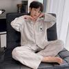 Boys Cotton Pajama Set Long Sleeve Cartoon Print Sleepwear Kids 8 Years Home Loungewear