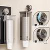 Clear Design Disposable Cup Dispenser Suction Cup Cup Picker Paper Cup Storage Rack  for Kitchen