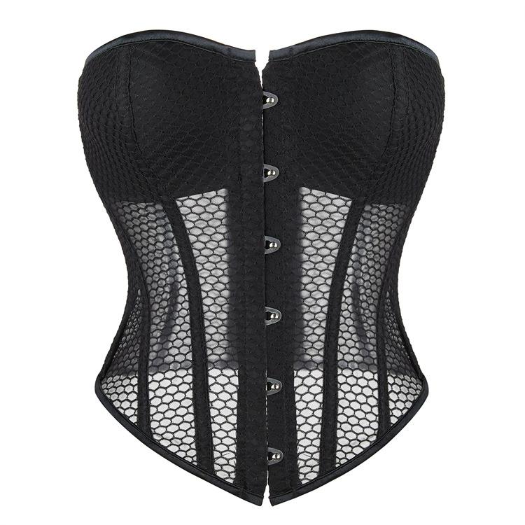 JYL TS Summer Breathable Palace Shaped Top with Cup Cup Mesh