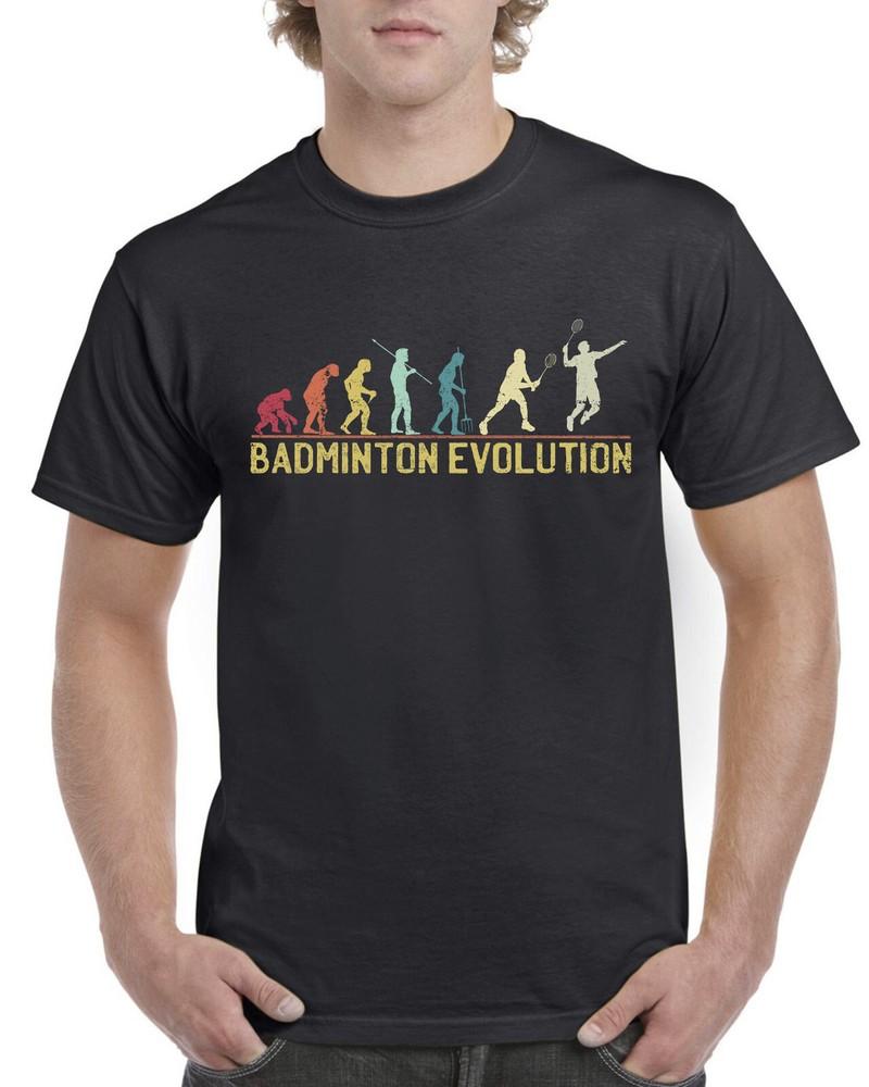 

Top Gift T-Shirt for Dad: Evolution of Badminton Sports Cotton Comfort M
