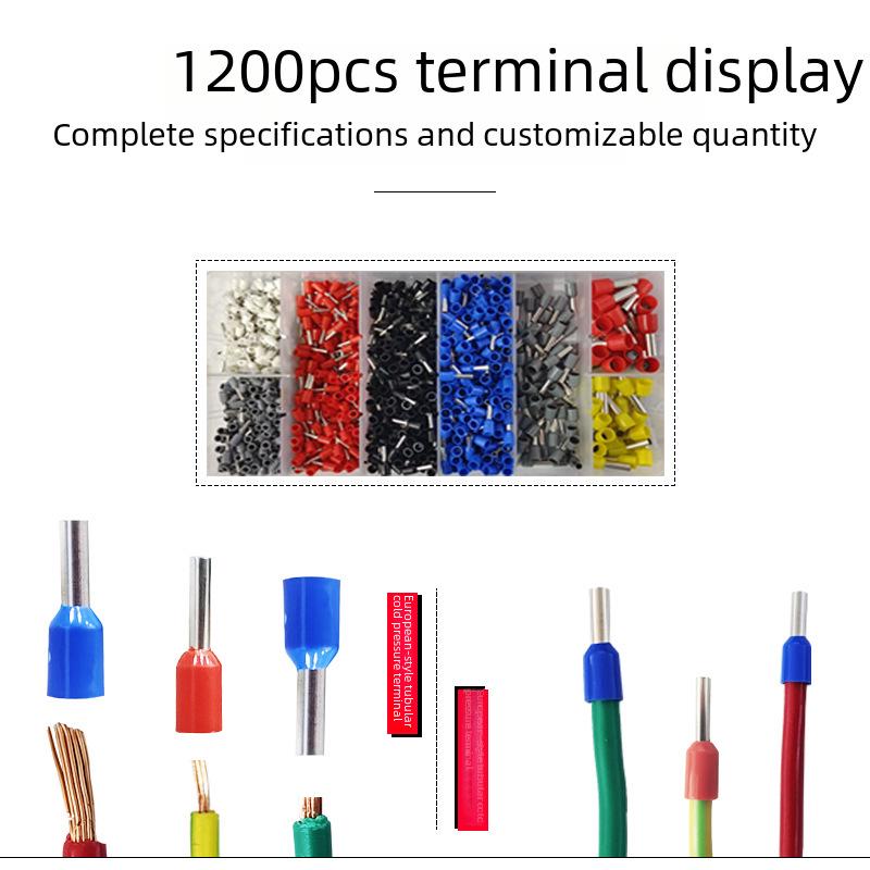 HSC8 6-4A Self-Adjusting Crimping Tool for VE Tube Terminals, 0.25-10mm Range, Quadrilateral Crimping.