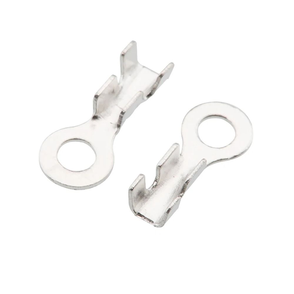 100Pcs M3/M4/M5/M6/M8 DJ431 Terminal Block Tinning Non-insulated Assortment Kit Crimp Terminal