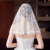Flower Wedding Lace Shawl Hollow Bride Head Gauze Temperament Veil Prayer Shawl  Church