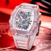 Langma R Acrylic Hollow Transparent Wine Barrel Men's Quartz Watch Automatic Quartz Watch Trend Sports