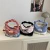 Sweet Lace Plaid Women'S Shoulder Bags Patchwork College Style Crossbody Bag Y2K Koreanhandbags