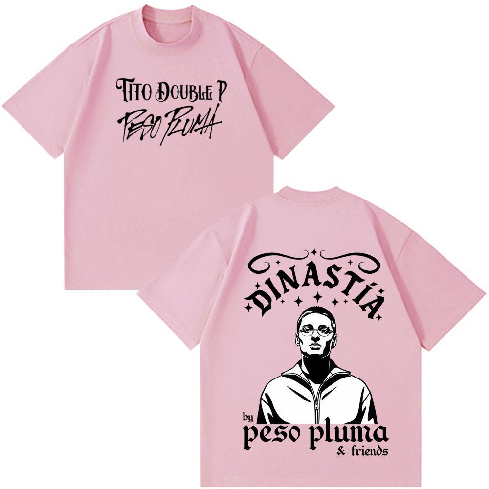 Peso Pluma Dinastia TOUR 2026 Print Tees Men Women Fashion Clothing Tshirt Shortsleeved Cotton Loose Casual Tshirts Fan Gifts