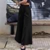 2025 Damen-Hose mit weitem Bein und elastischem Bund in Übergröße - Schlicht, Modisch, Lässig in Schwarz & Weiß