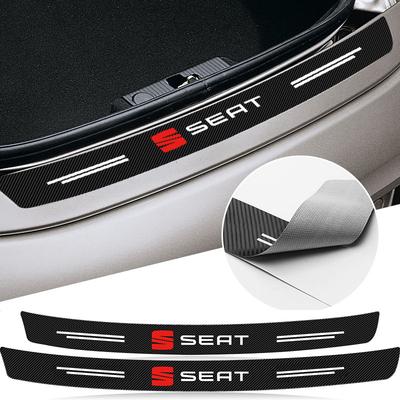 1 buc Autocolant din fibră de carbon pentru portbagajul mașinii, protecție placă pentru bara de protecție spate pentru Leon MK1 MK2 MK3 5F Ibiza 6L 6J Altea Arona Tarraco Cupra Cordoba